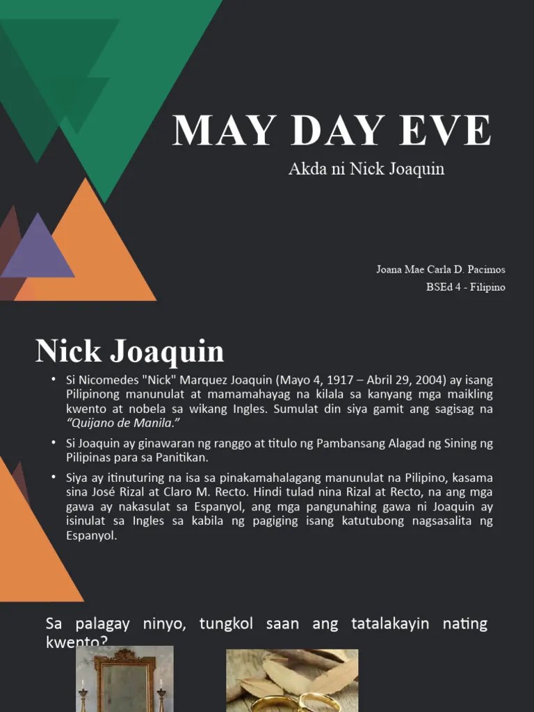 May Day Eve by Nick Joaquin PDF