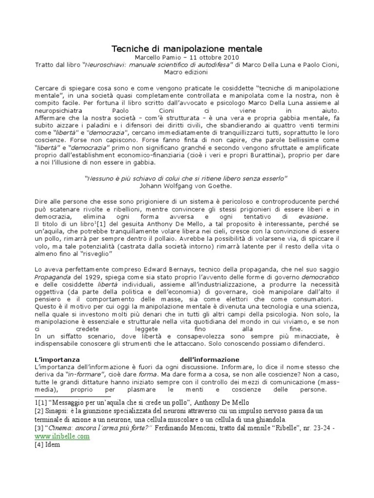 Tecniche Di Manipolazione Mentale Propaganda Advertising