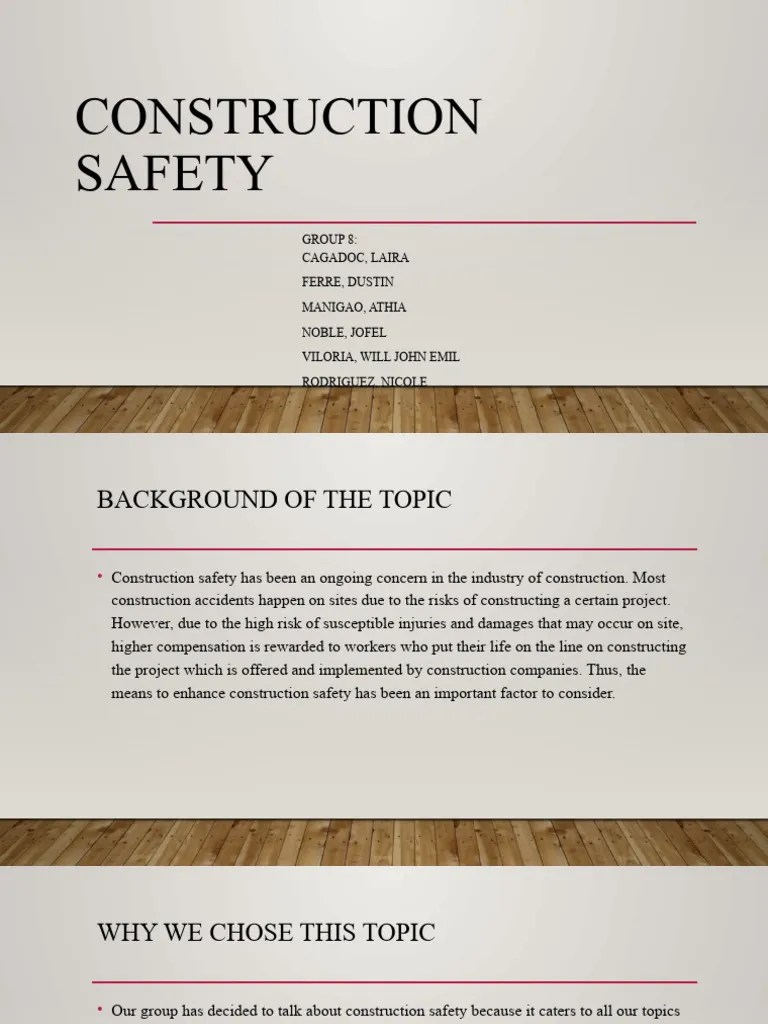 Construction Safety (Group 8) PDF