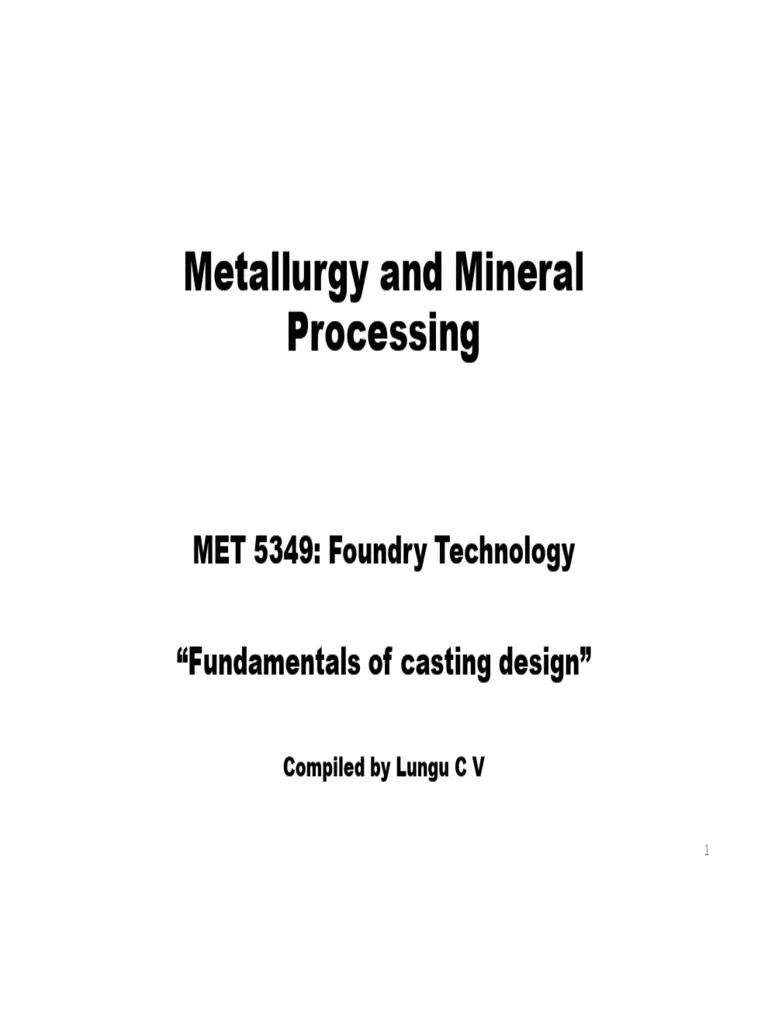 Casting Design Guidelines PDF