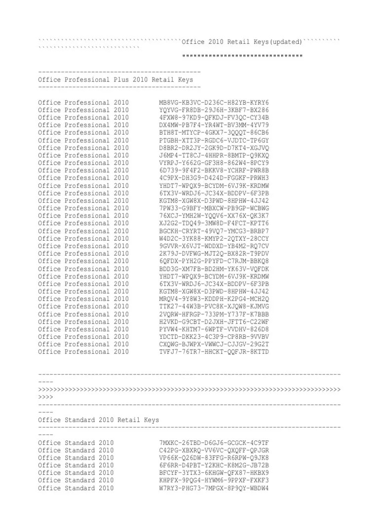 All Version Office Keys Updated Microsoft Office Share Point