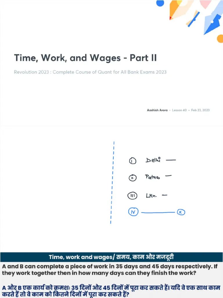Time Work and Wages Part II With Anno PDF