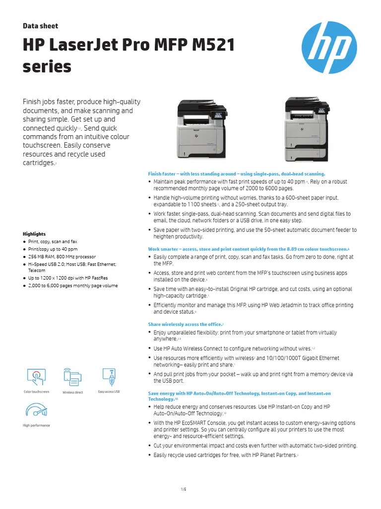 HPLJM521 PDF Image Scanner 64 Bit Computing