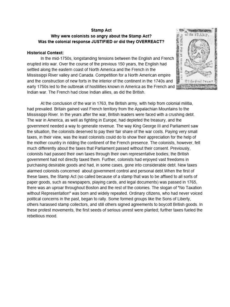 The Stamp Act 1765 PDF