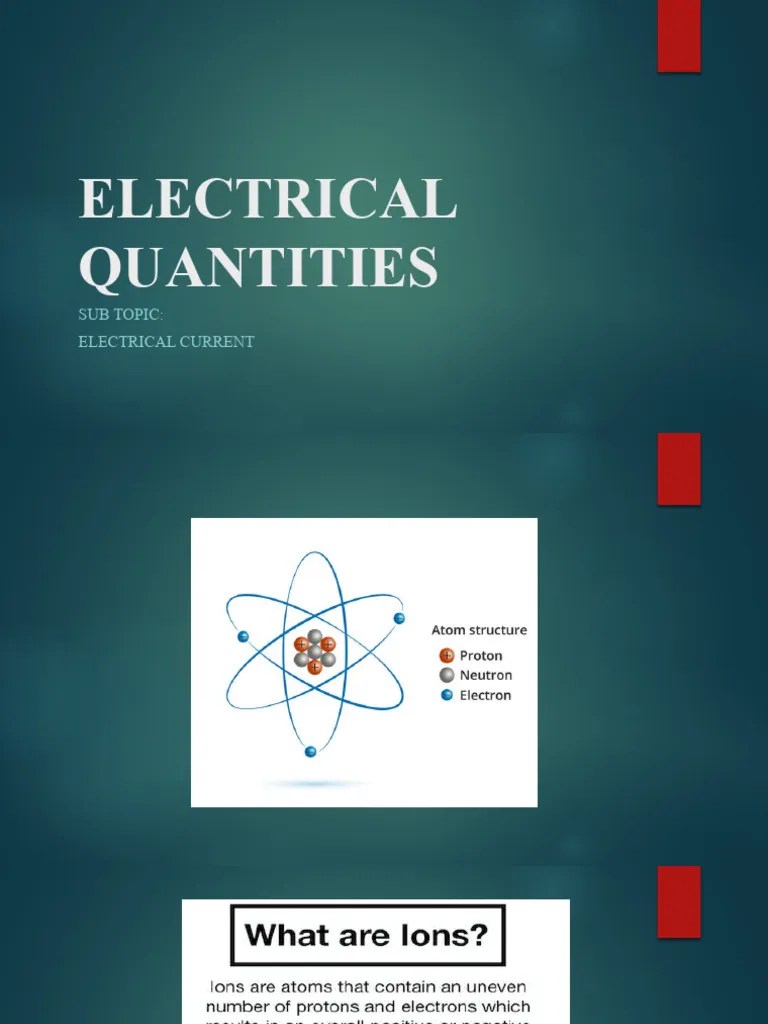 Electrical Quantities (Autosaved) PDF