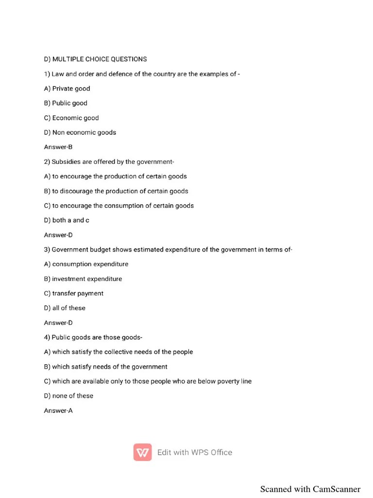 Class Xii Economics Chapter 4 MCQ PDF Teachers Lesson Plan