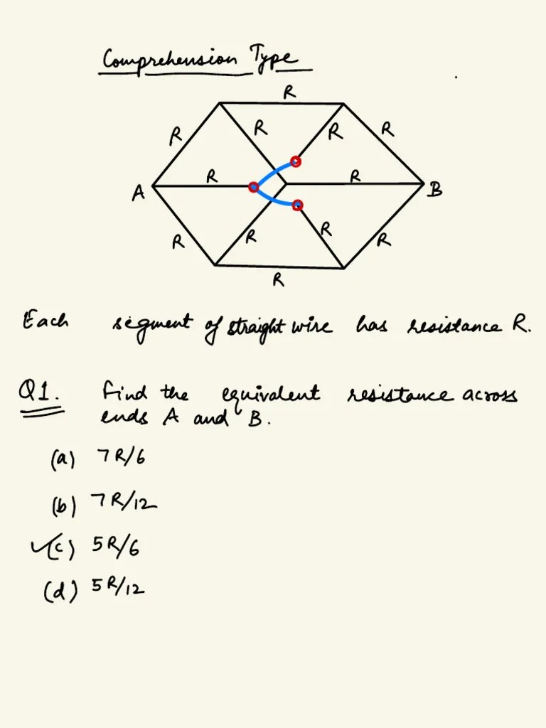 Equivalent Resistance Good Problems PDF