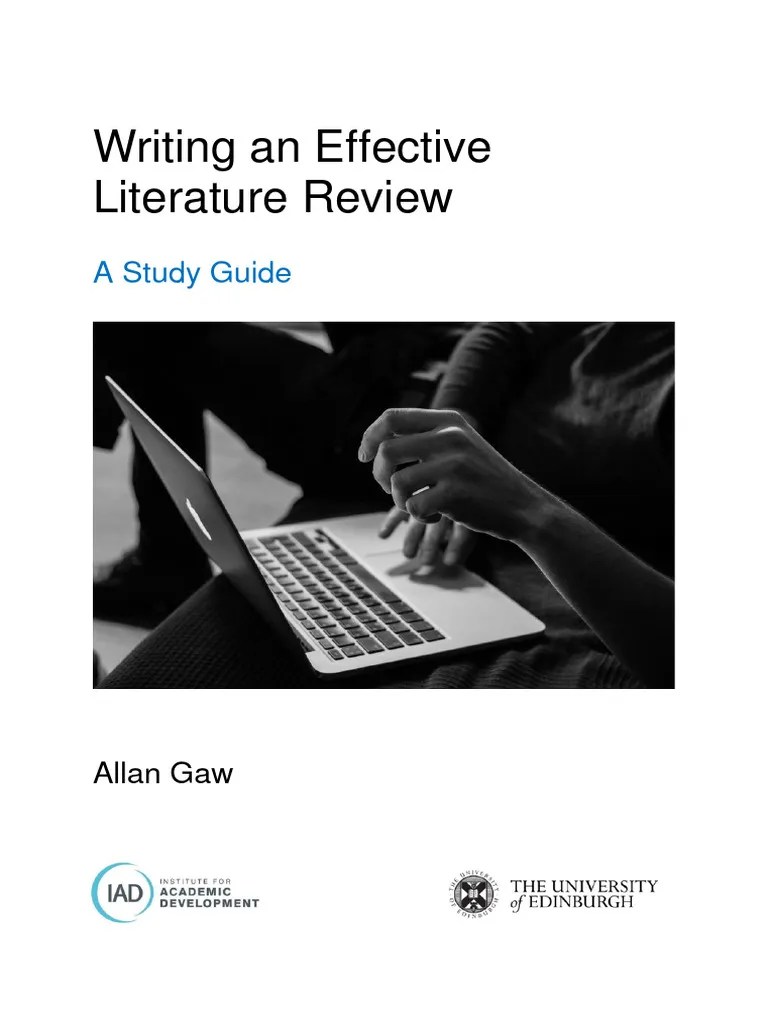 Study Guide How To Write An Effective Literature Review v2.0 PDF