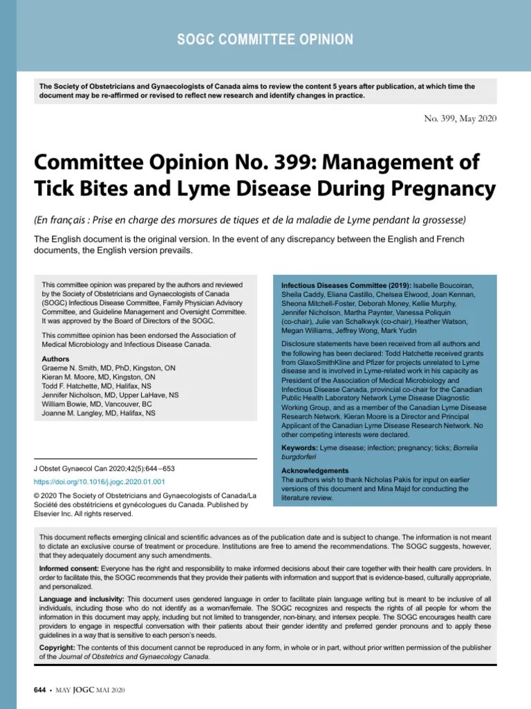 Lime Disease in Pregnancy PDF