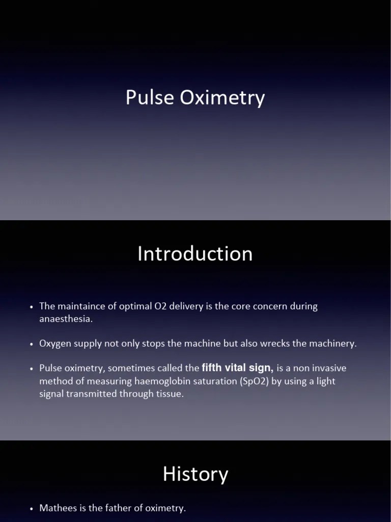 Pulse Oximetry PDF