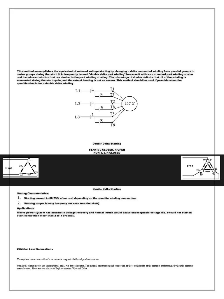 Different Types of Motor Connection and Voltages Applicantion PDF