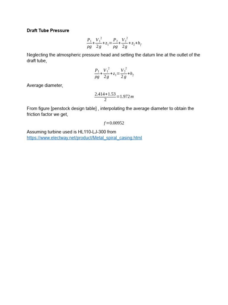 Draft Tube Pressure PDF Gas Technologies Chemical Engineering