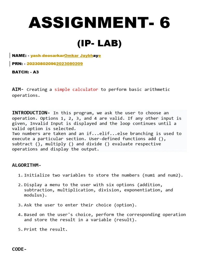Assignment 6 Omkar Ip Lab PDF