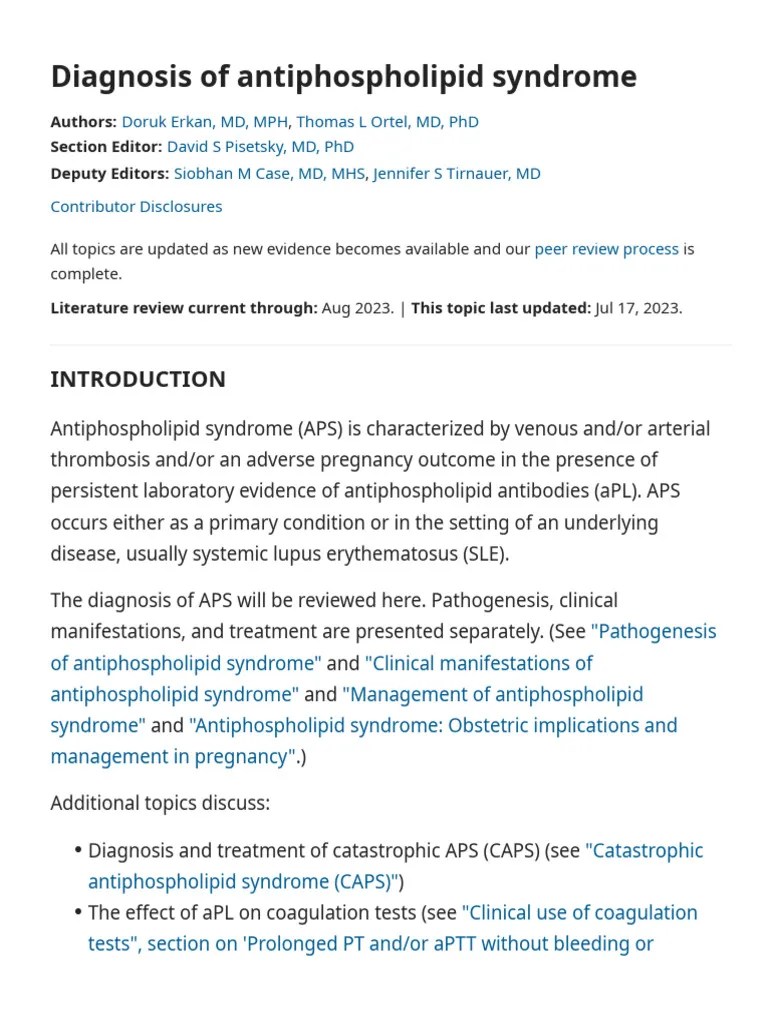 Apla Diagnosis PDF