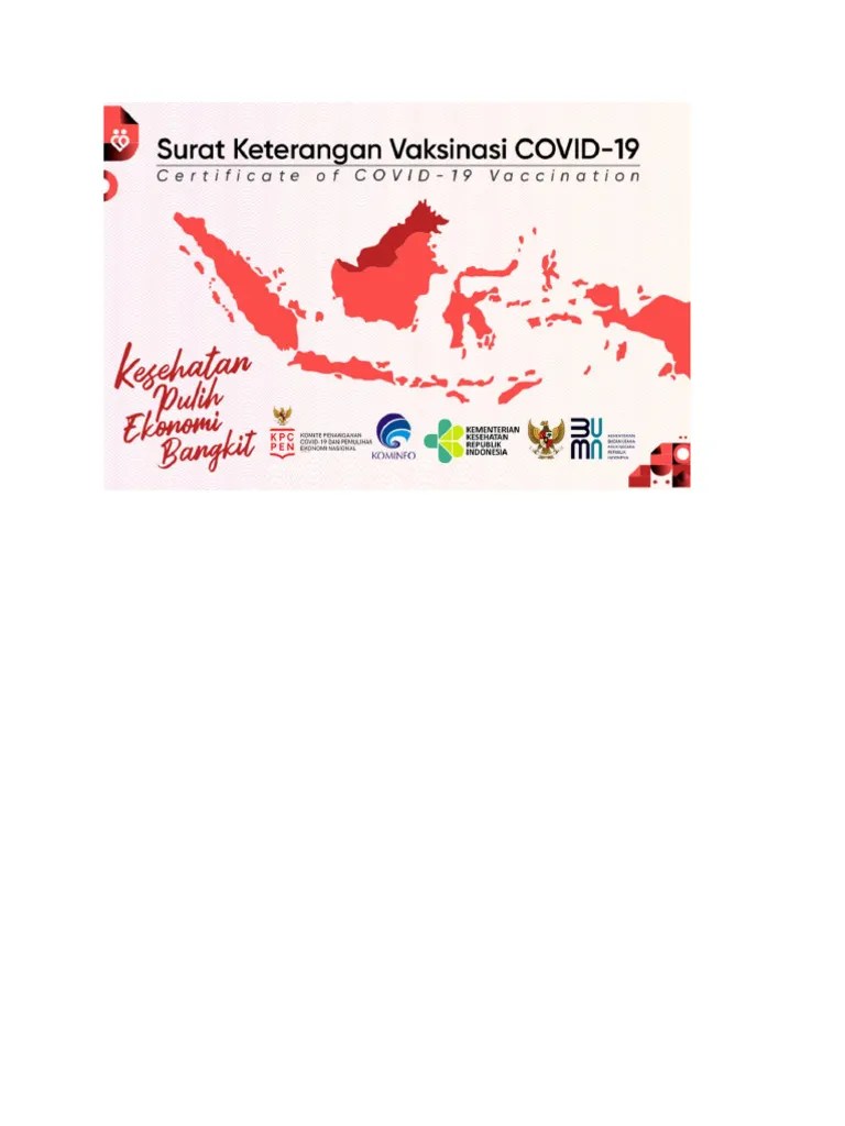 Template Sertivikat Vaksin Dosis 3 PDF