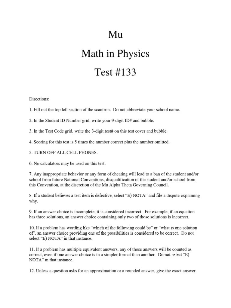 133 Mu Math in Physics PDF
