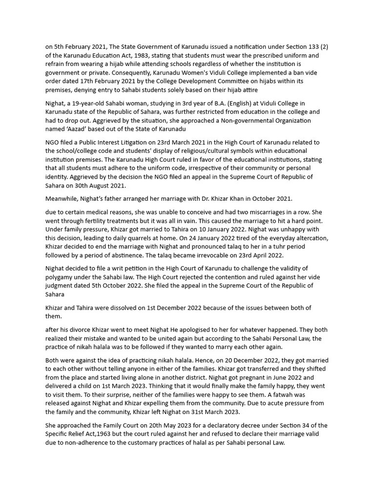 Statement of Fact PDF