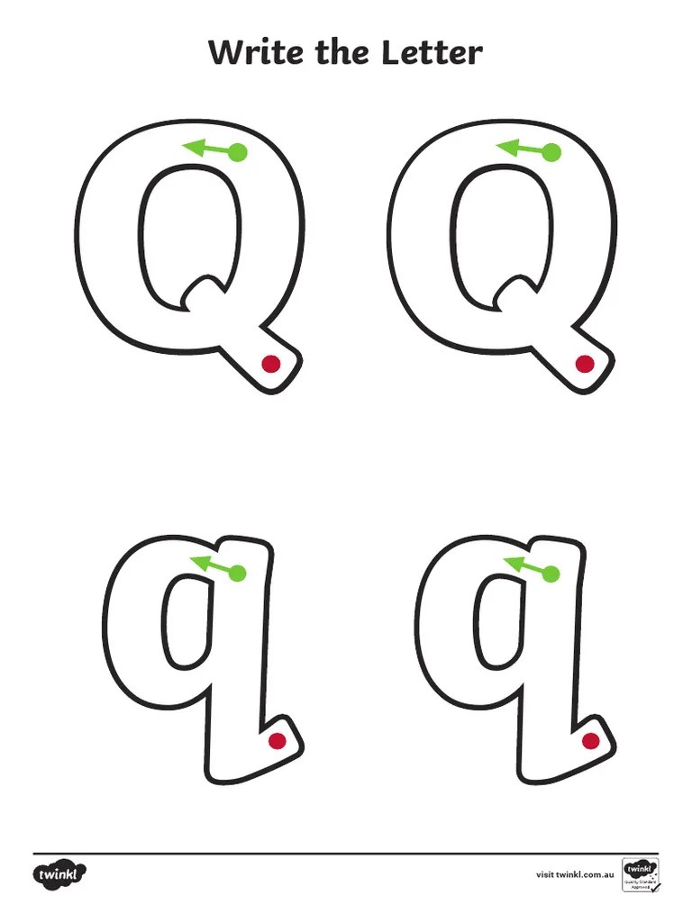 Letter Q Worksheets PDF