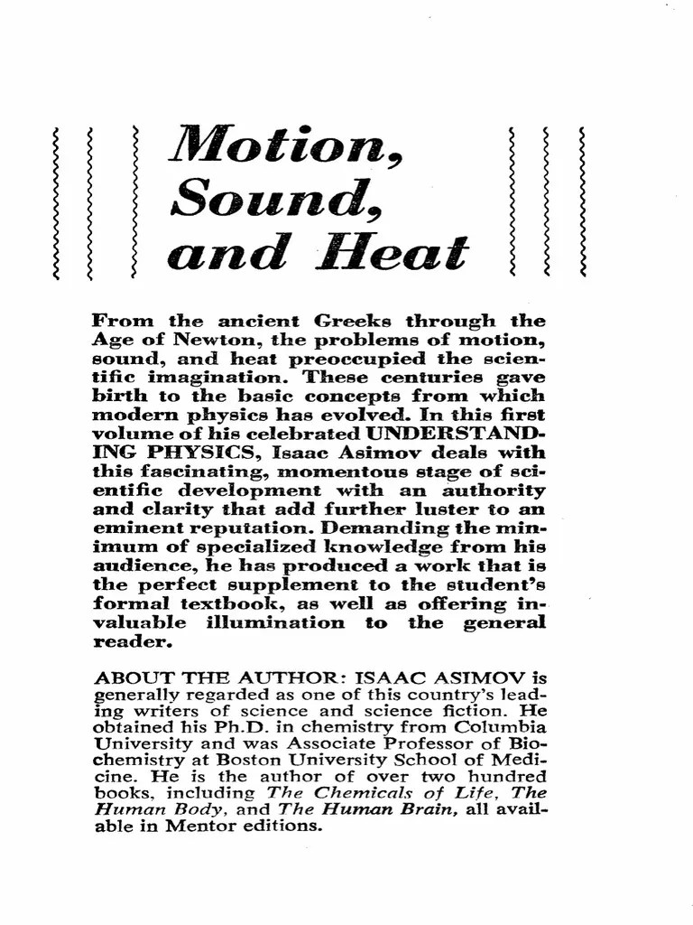 (Understanding Physics) Isaac Asimov Understanding Physics Motion