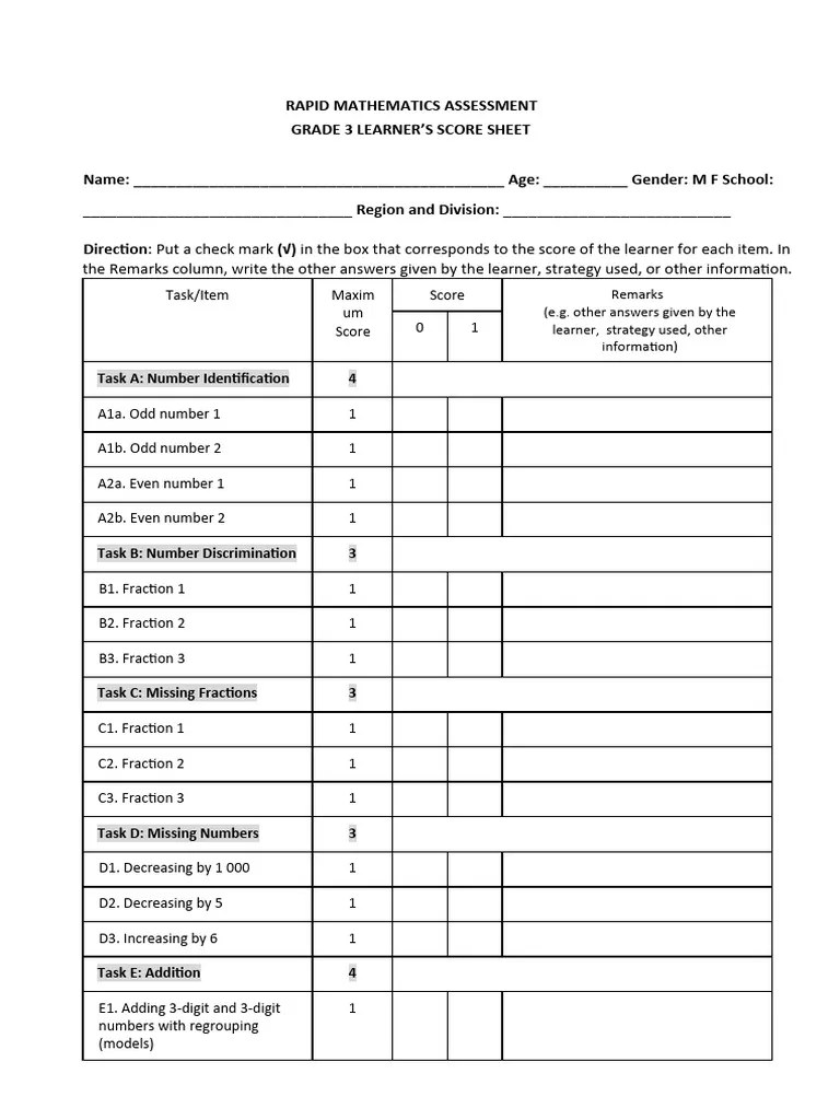 RMA_Grade3_Learner_sScoreSheet_13June2023 PDF