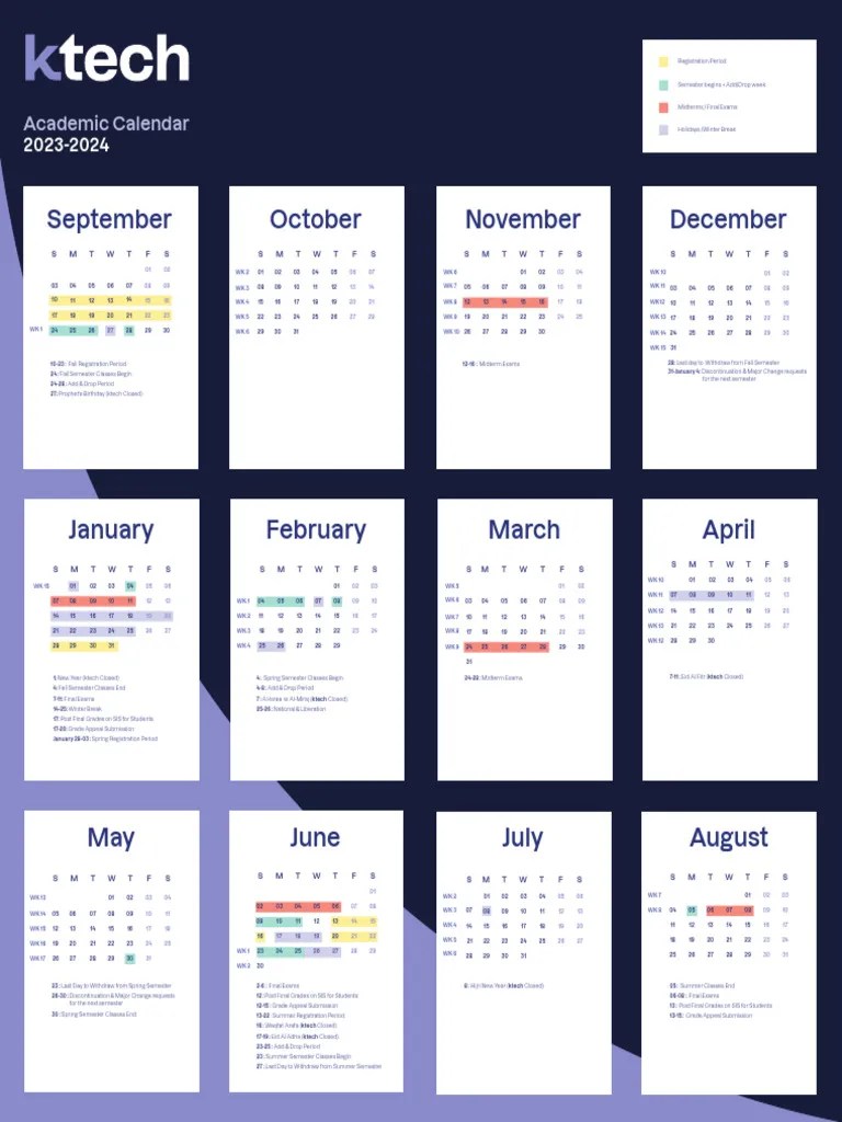 Academic Calendar 2023 2025 PDF Academic Term Business