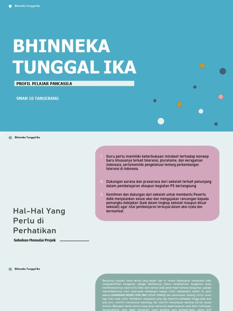 Modul P5 Bhinneka Tunggal Ika | PDF