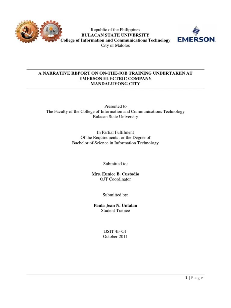 OJT Narrative Report_Paula Untalan