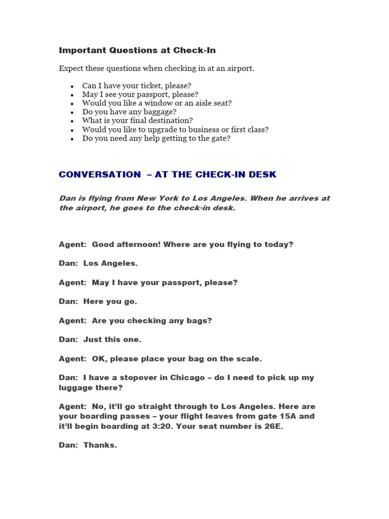 At The CheckIn Desk PDF