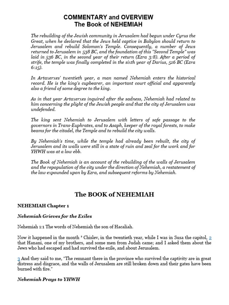 Book of Nehemiah PDF