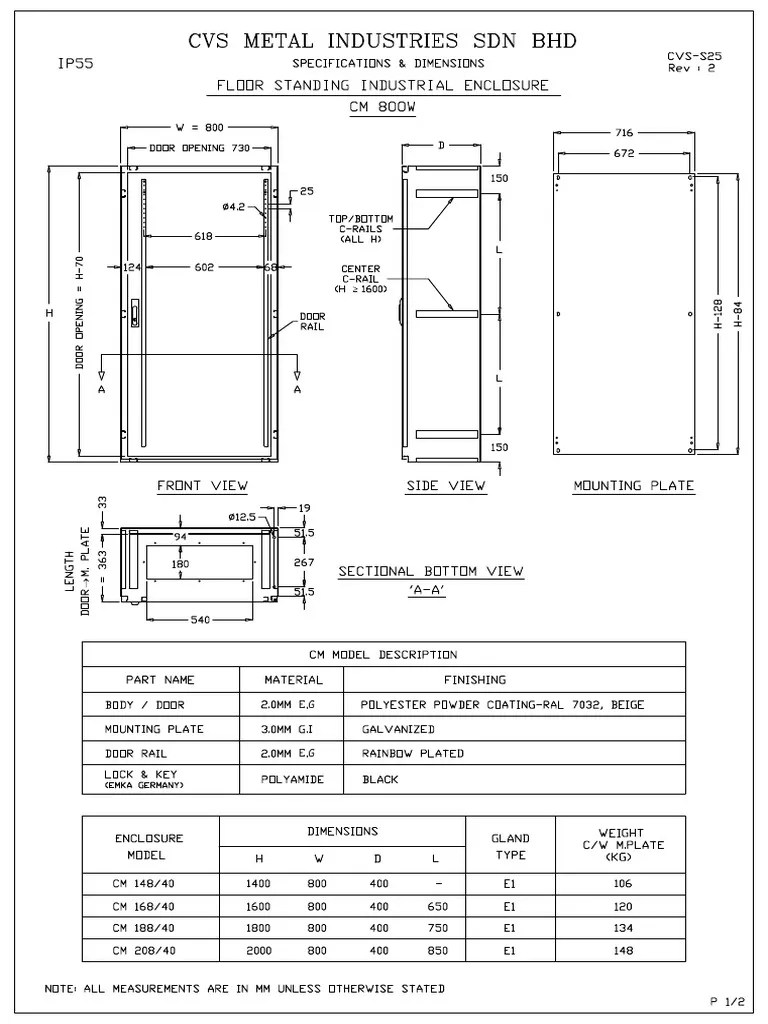 Enclosure Spec PDF