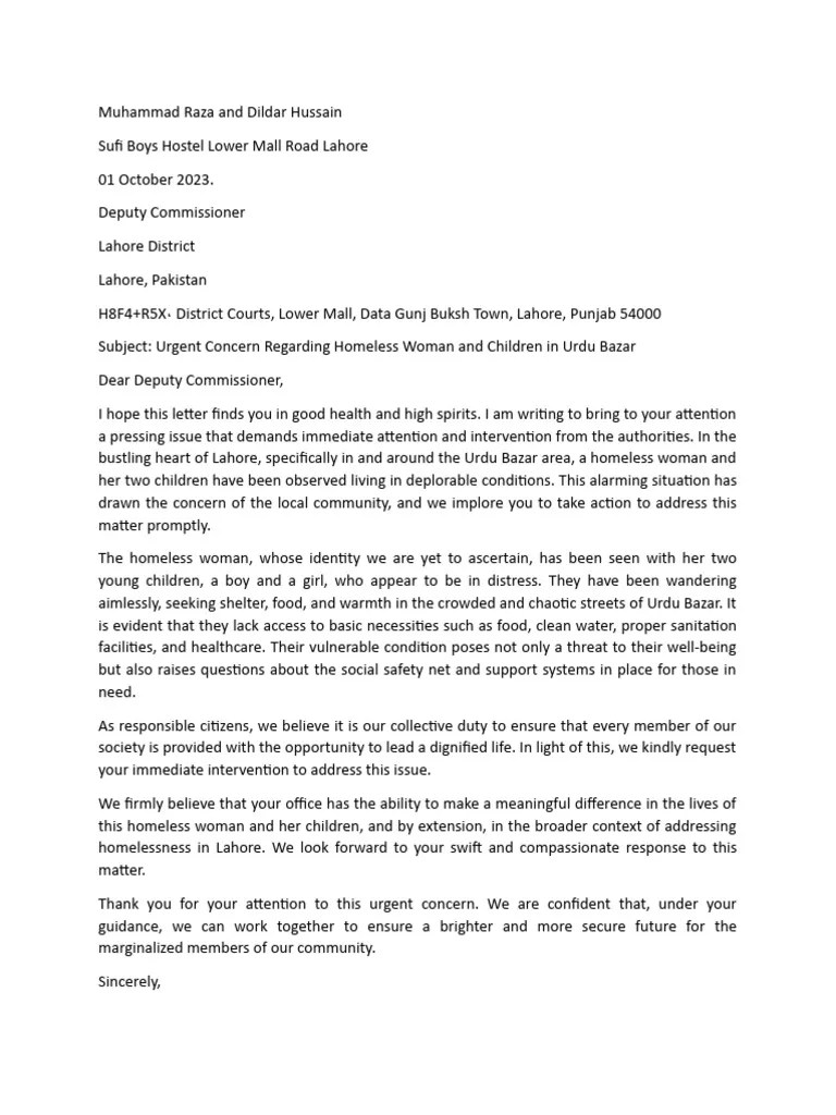 Letter To DC PDF