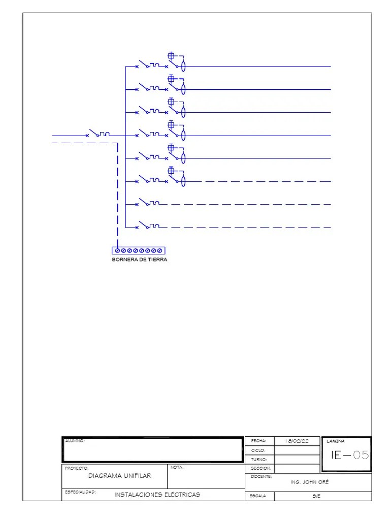 Diagrama Unifilar Vivienda | PDF