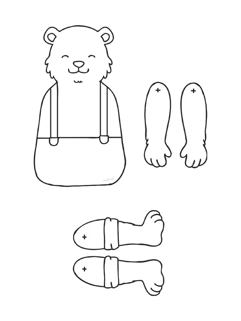 T TP 6647b Goldilocks and The Three Bears Split Pin Activity Eco Black