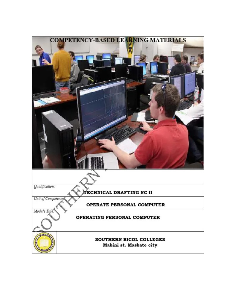 Common CBLM Operate Personal Computer Final Download Free PDF