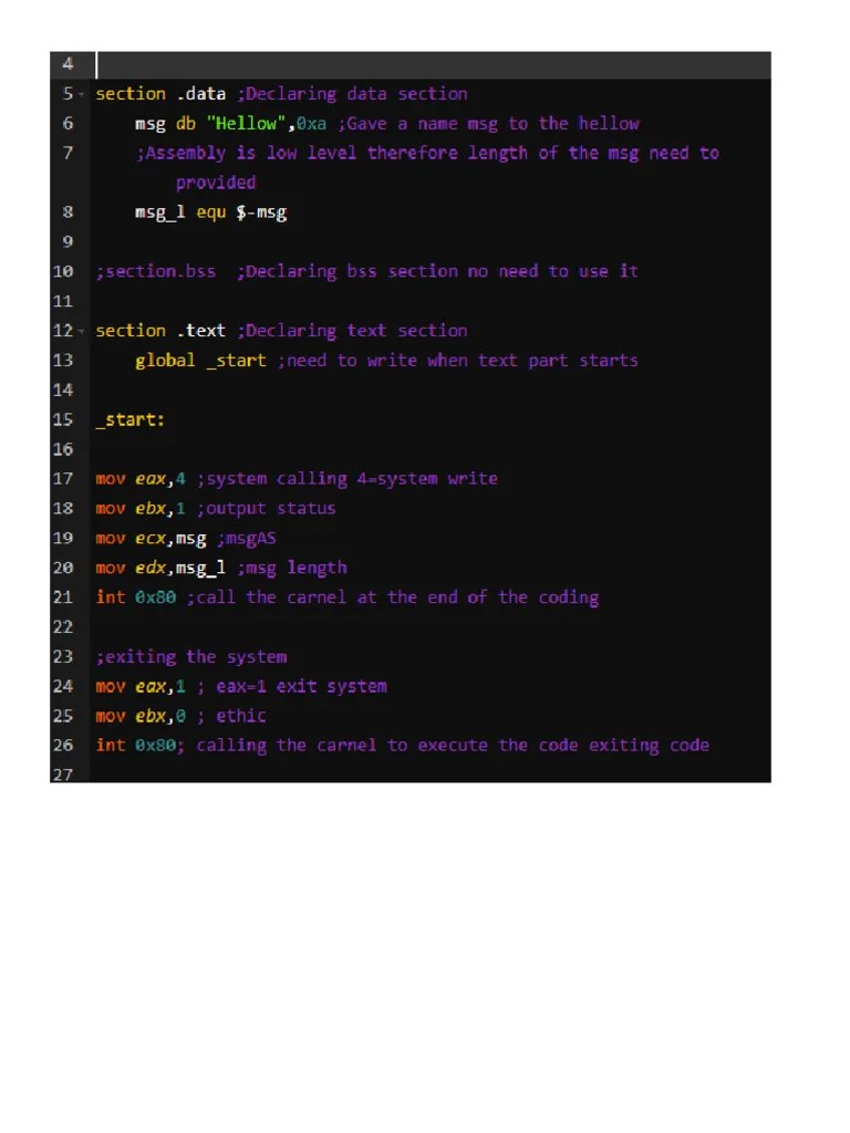 print assembly language PDF