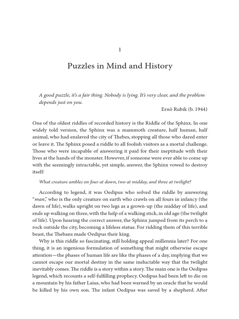An Anthropology of Puzzles The Role of Puzzles in The Origin Sample PDF