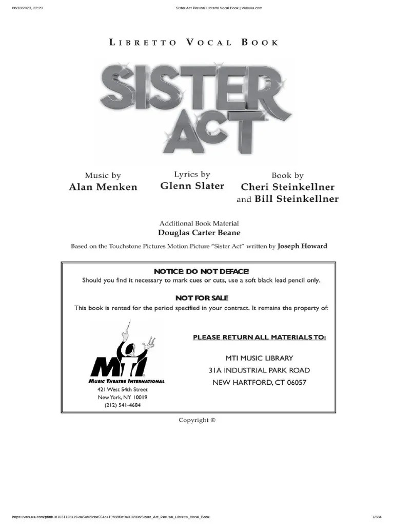 Sister Act Script PDF