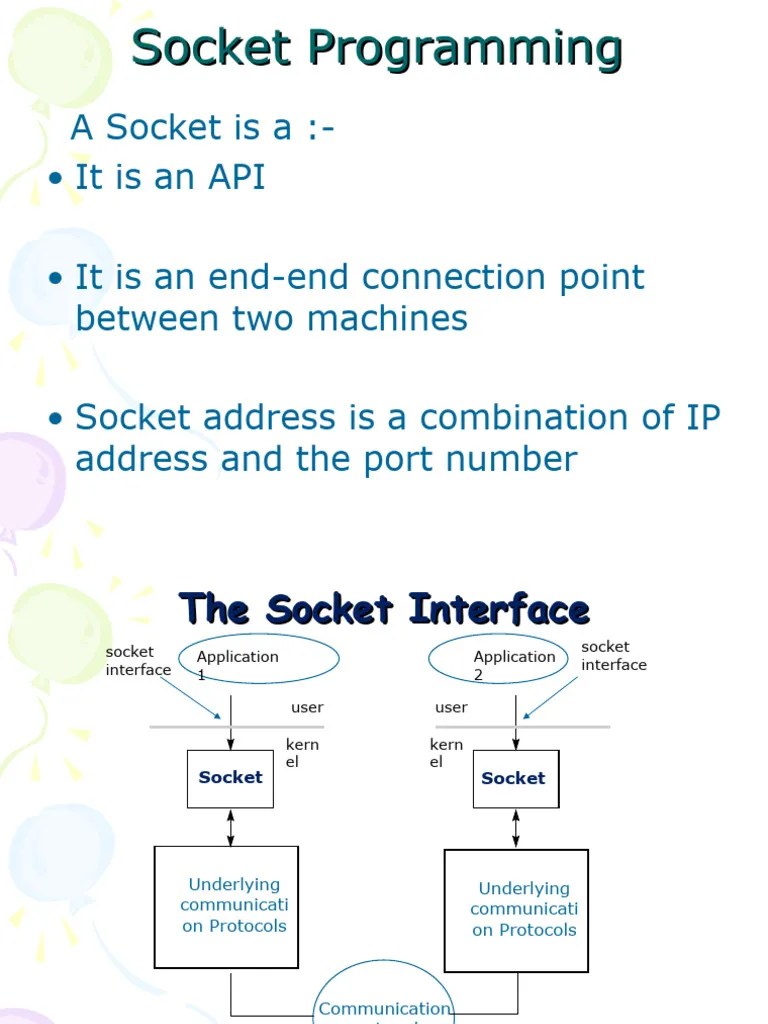 Sockets PDF Network Socket Port Networking)