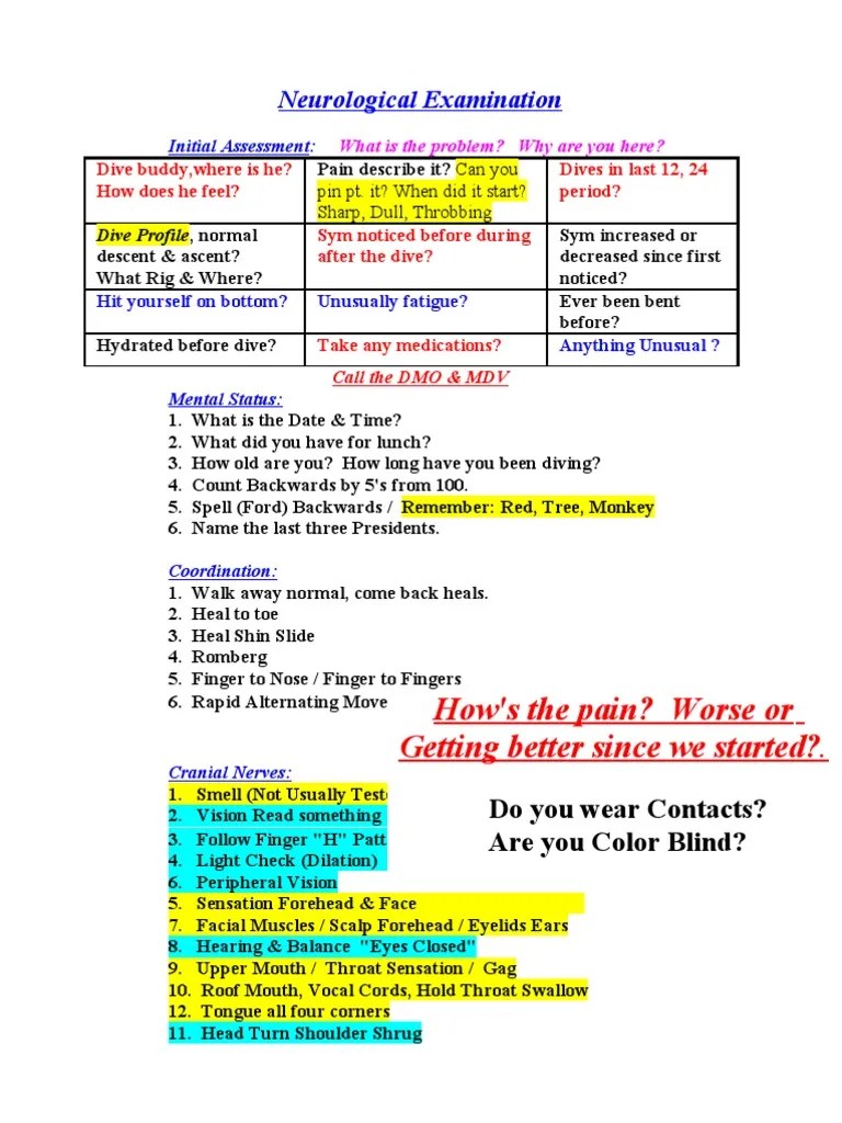 Neurological Examination