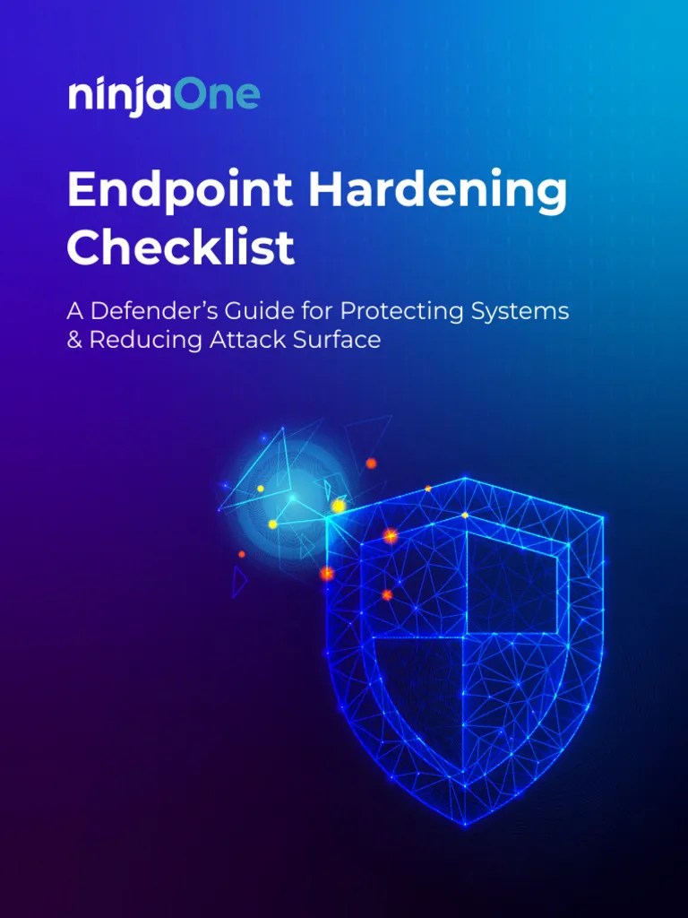 Endpoint Hardening Checklist 1682068842 PDF Security Computer