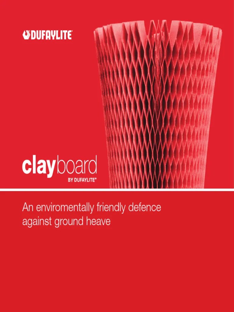 2019 Dufaylite Clayboard Brochure PDF Water Soil