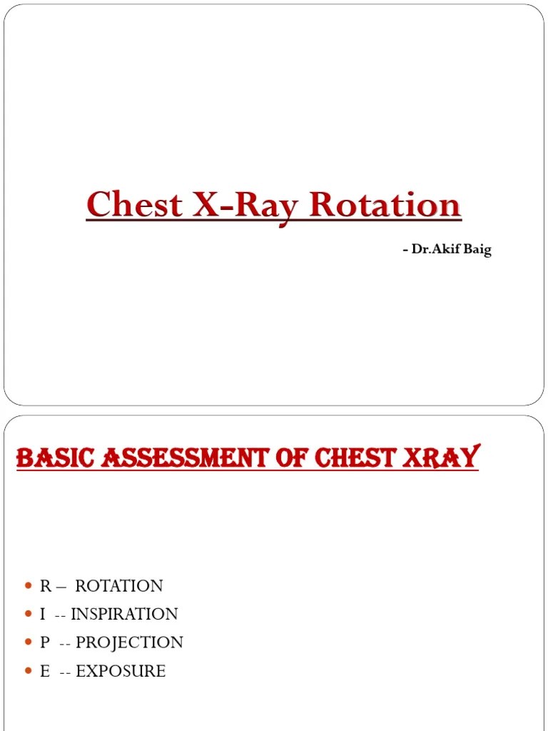 Chest Xray Rotation PDF