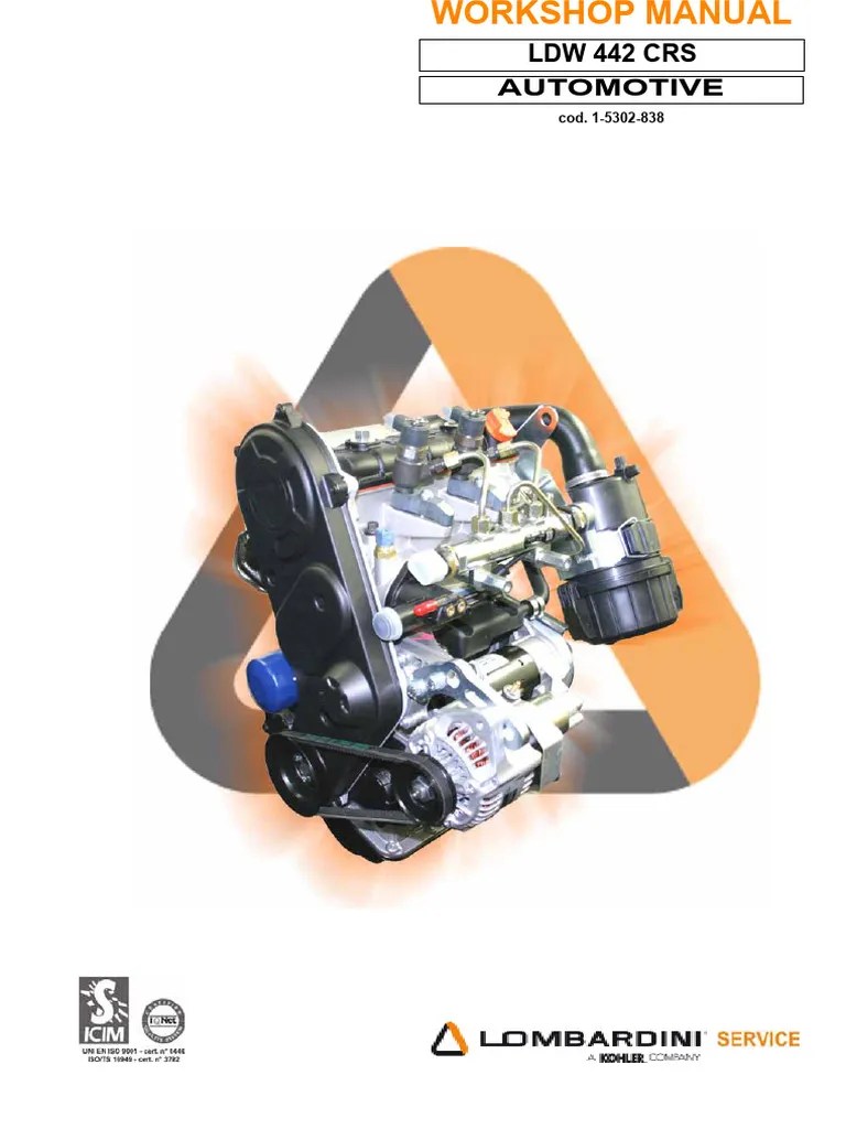 Lombardini Ldw 442 Crs Manual PDF Internal Combustion