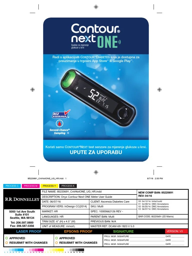 Contour Next One Uputstva Za Upotrebu | PDF