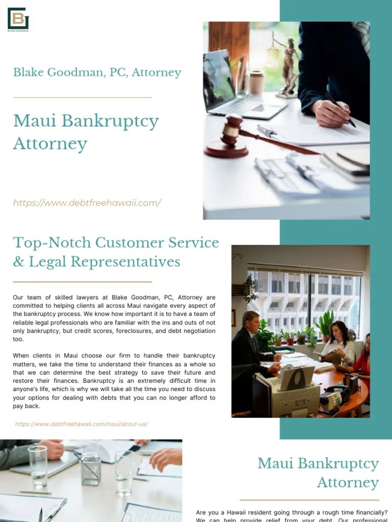 Maui Bankruptcy Attorney Blake Goodman, PC, Attorney PDF