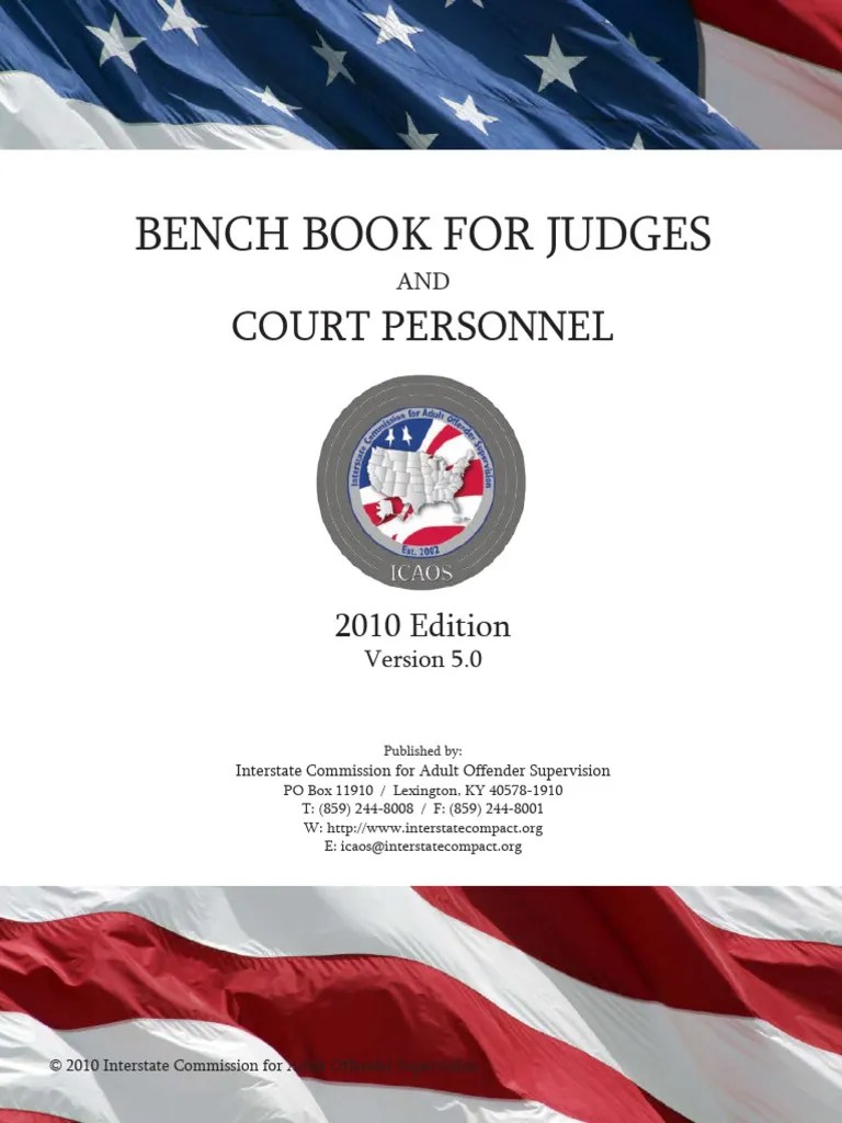 Bench Book PDF Probation Crimes
