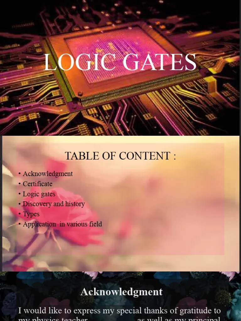 Logic Gates PDF Logic Gate Electronic Circuits