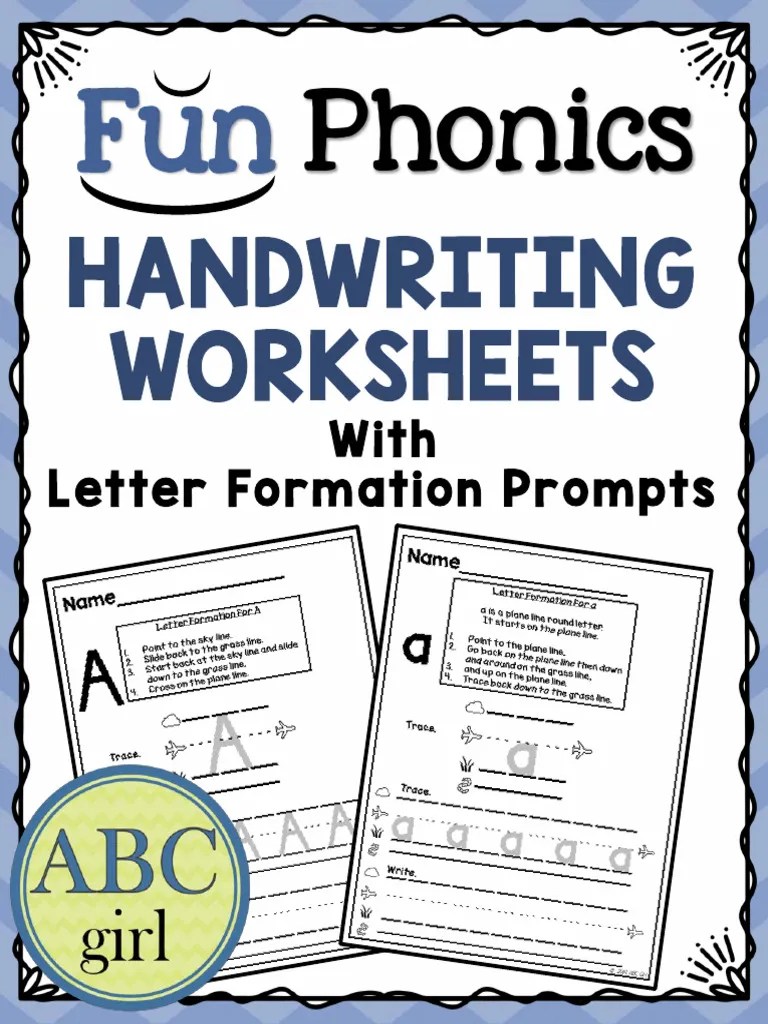 Fundations Handwriting Worksheets PDF Written Communication