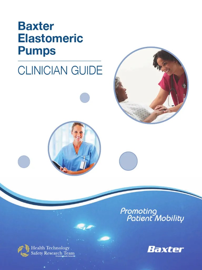 BaxterElastomericPumpsClinicianGuide11 PDF Intravenous Therapy