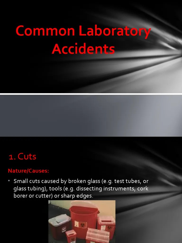 Common Laboratory Accidents PDF Fires Laboratories